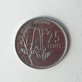 Монета двадцать пять центов, Сейшельские острова, 2016г.